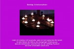 Friedensmeditation Sonntag mit Violett