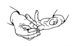 6. b) Finger behandeln