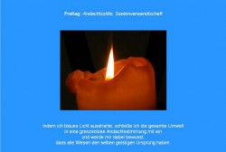 Freitag Friedensmeditations Blau