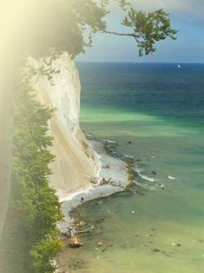 Kreidefelsen auf Rügen türkise Ostsee