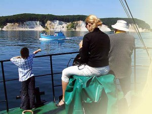 Rügen Kreidefelsen vom Schiff aus gesehen