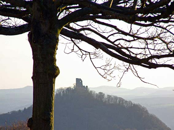 Dachfels - Blick vom Petersberg im Siebengebirge Dachfels - Blick vom Petersberg im Siebengebirge
