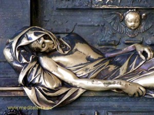 Brüssel Bronzefigur des Ritters Everard