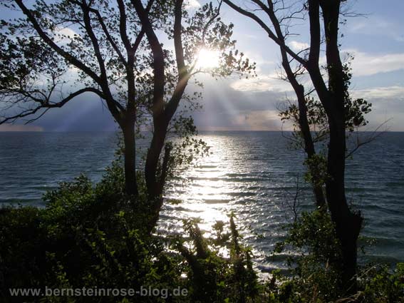 Meditation am Abend mit Meerblick