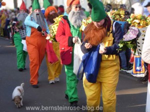 Zwerke mit Hund, Karneval in Bad Honnef am Rhein