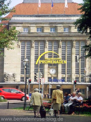 Leipziger Hauptbahnhof, Osthalle - Promenaden, Außenansicht