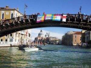 Accademia-Brücke in Venedig mit Ausblick