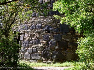 Ruine Hammerstein am Rhein - Aufstiegsweg im Grünen