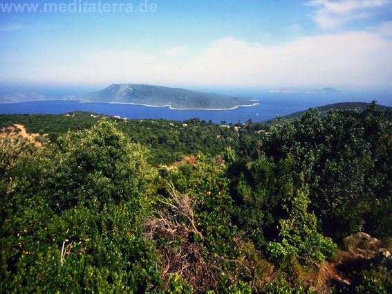 Insel Alonissos: Blick auf weitere Inseln - Sporaden Inselhüpfen, Griechenland