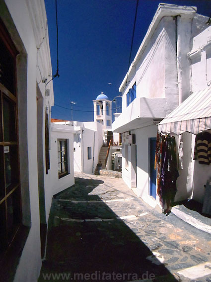 Gasse im Hauptort der griechischen Insel Skyros