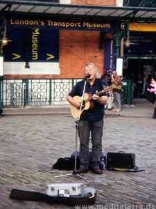 Straßenmusikant in London