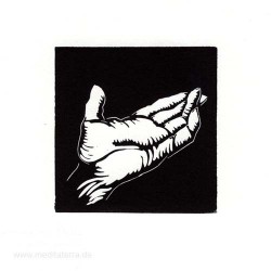 Hélène Bautista 2, France, Hand, Linocut, 9 x 9 cm, 2015