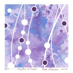 Lisa Graham 3, USA, Rhythmin Purple, Digital Print, 13 x 13 cm, 2015