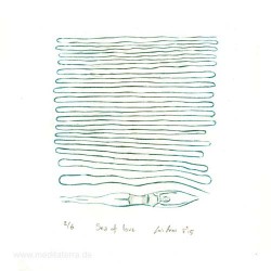 Luis Arias 2, Costa Rica, Seaoflove, Drypoint, 10 x 9 cm, 2015