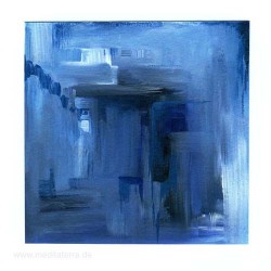 Margaret E. Graham 3, USA, Blue, Acrylic, 12,3 x 12,3 cm, 2015
