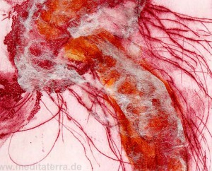 Detail aus dem Bild „Medusa“ der mexikanischen Künstlerin Monica Romero