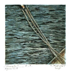 Thierry Fleuret 3, France, Seil, Etching, Aquatint, 13 x 13 cm, 2015