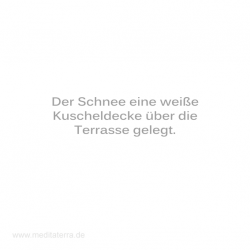 Haiku-Gedicht, Weiße Terrasse, Gabriele Walter