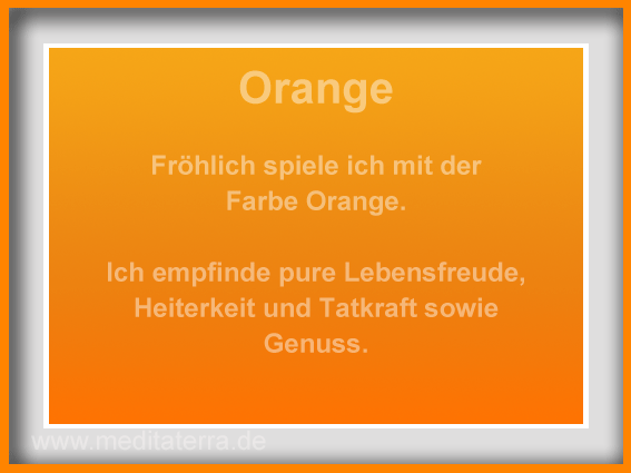 Orange-Kunstmeditation