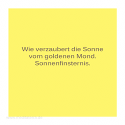 Haiku-Gedicht, Sonnenfinsternis, Gabriele Walter