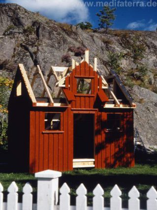 Skandinavisches Gartenhaus