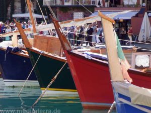 Malerische Fischerboote in Portofino