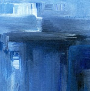 Detail aus dem Bild „Blue“ der amerikanischen Künstlerin Margaret E. Graham