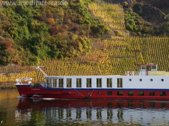 Schiff bei Beilstein an der Mosel