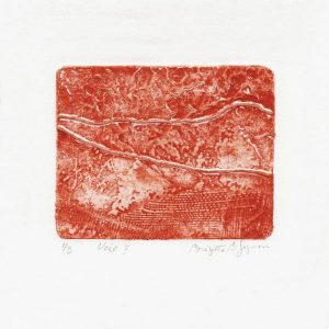 Brigitte B. Gagnon 1, Canada, Voie I, 2016, Collagraphy, 7 x 10 cm