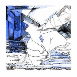 Jan Wellens 2, Belgium, Gloves III to Catch, 2016, Watercolour and Ink, 13 x 13 cm