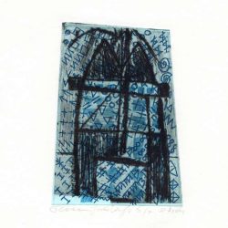 Josée Wuyts + Frans de Groot 3, Netherlands, Tower, 2011, Dry Point, Etching, 11 x 8 cm