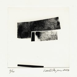 Louise Breyen 1, Denmark, No Title, 2016, Ink Drawing, Collage, Photogravure, 12 x 12 cm plate