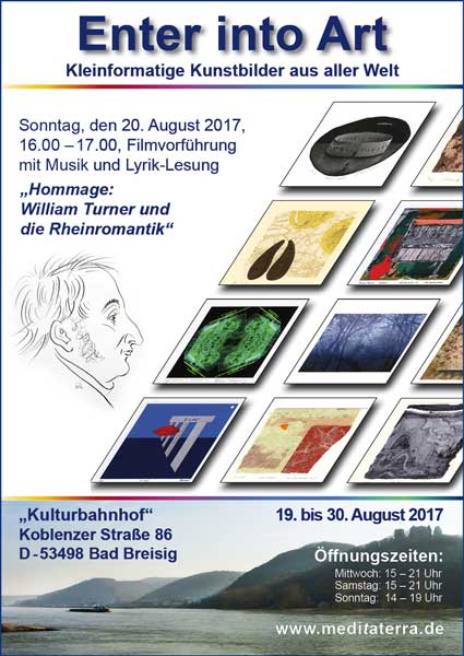 Ausstellungsplakat Turner Rheinromantik Bad Breisig