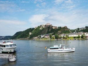 Blick auf die Altstadt von Andernach am Rhein