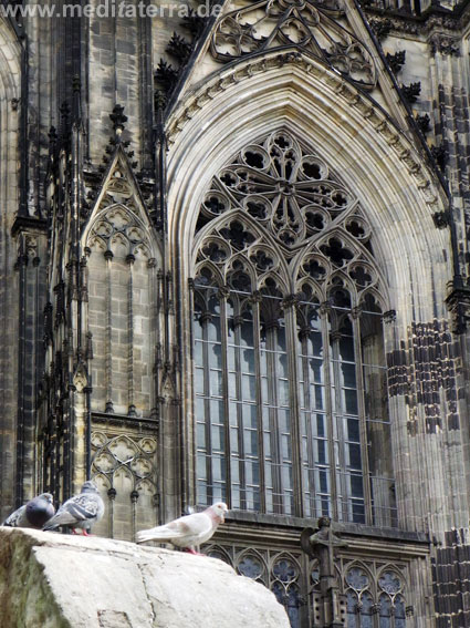 Gotisches Fenster am Kölner Dom