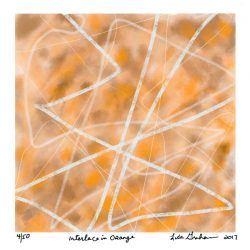 Lisa Graham 3, United States, Interlace in Orange, 2017, Digital Print, 14 x 14 cm