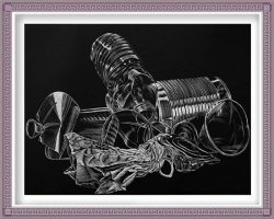 Christiane Roy 2, Canada, Le legs, 2017, Engraving on copper plate, 56 x 47 cm, 350