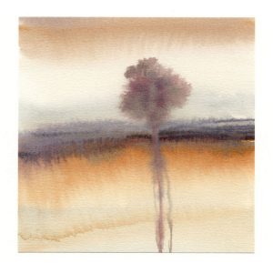 Amaryllis Siniossoglou 2, Greece, Flow II, 2018, Watercolor, 13 x 13,55