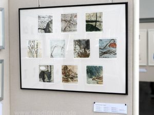 April Ng Kiow Ngor: Zehn kleinformatige Bilder in der Ausstellung „16 mal Kunst“ in Weißenthurm am Rhein
