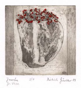 Dietrich Gürtler 2, Germany, Große Vase, 1989, Radierung, 10 x 9,8 cm, 20