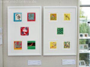 Hee Sook Kim, USA: Zehn kleinformatige Bilder in der Ausstellung „16 mal Kunst“ in Weißenthurm am Rhein