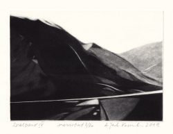 Alina Jackiewicz-Kaczmarek 1, Poland, Svalbard IV, 2019, Mezzotint, 12,5 x 17,5 cm