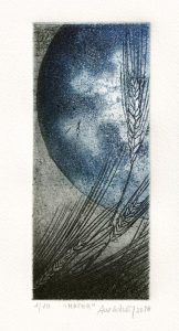 Ana Galvão 1, Portugal, Mater, 2018, Etching (Copper), 17,5 x 7,5 cm