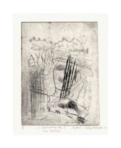 Birthe Petersen 2, Denmark, Carl Nielsen: Symphony No. 5, 2018, Drypoint, 15 x 11 cm