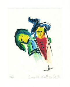 Canuto Kallan 1, Greece, Friendship, 2012, Screen Print, 20 x 15,5 cm