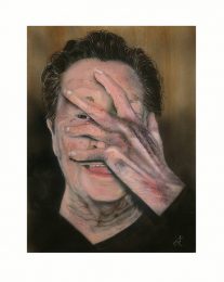 Esther Janssen 1, Belgium, Oh-Oh, 2018, Airbrush, 18 x 24 cm