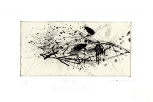 Haruka Mitsuishi 3, Japan, Roots, 2018, Copper Print (Drypoint), 29 x 20 cm