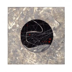 Majlinda Kelmendi 1, Albania, Mysteries of the Moon, 2018, Acrylic, Mixed Media, 20 x 20 cm