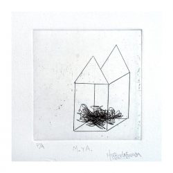 S. Maricela Esqueda 2, México, M Y A, 2016, Dry Point, 10 x 10 cm