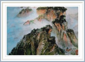 Sylviane Leblond, France, In The Clouds, 2013, Chinese Calligraphic Painting, 42 x 35 cm